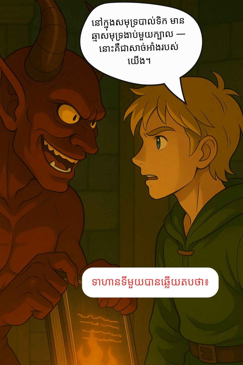អារក្ស និងទាហានបីនាក់: oneshot